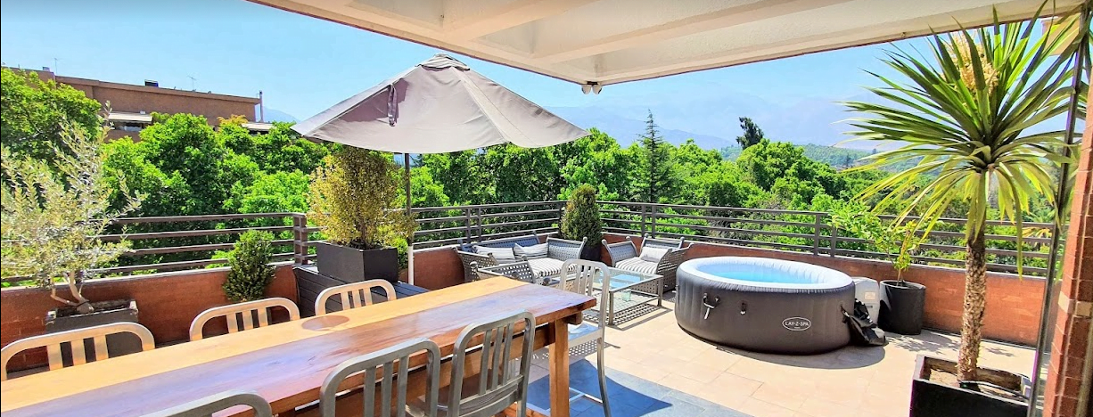 Departamento Pent-house Dúplex Arriendo o venta, con o sin Amoblar 4D/4B-3E/1B en Las Condes.