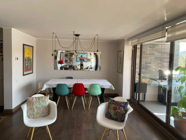 Amplio departamento 4D/4B – 3 E/1B en las Condes